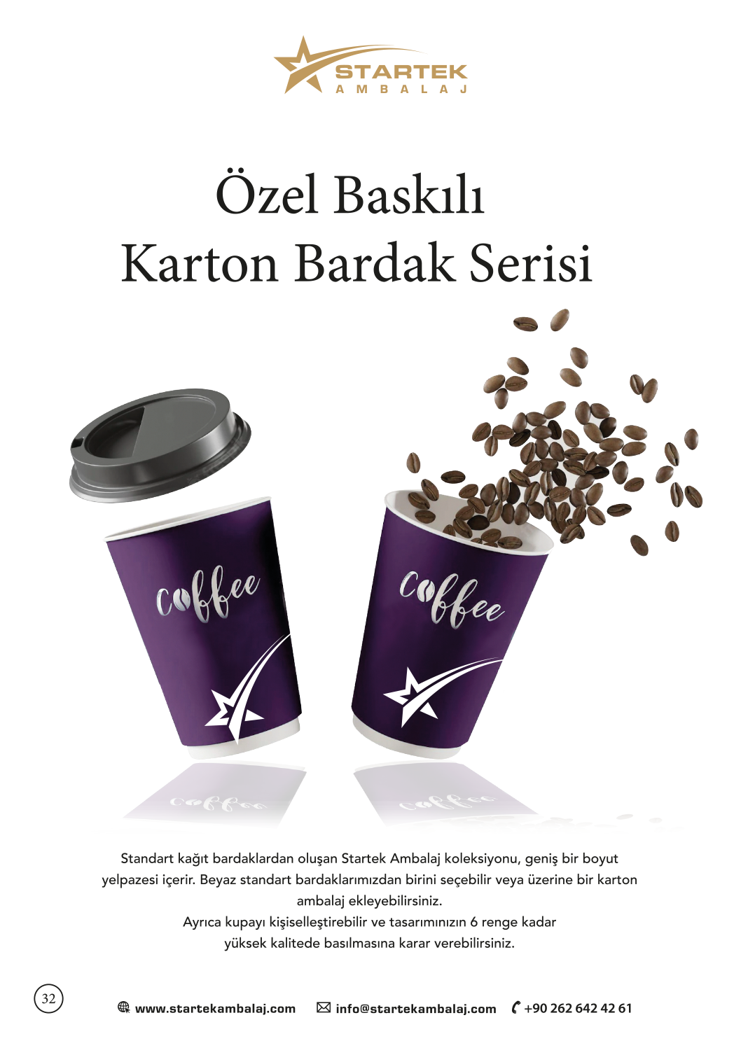 Özel Baskılı Karton Bardak Serisi